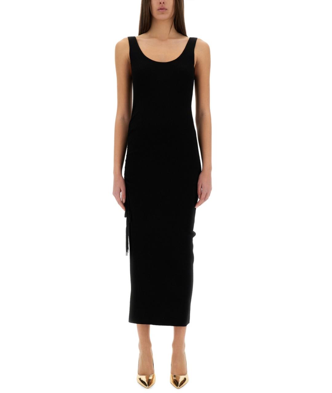 MICHAEL KORS Черное шерстяное повседневное платье, фото 5