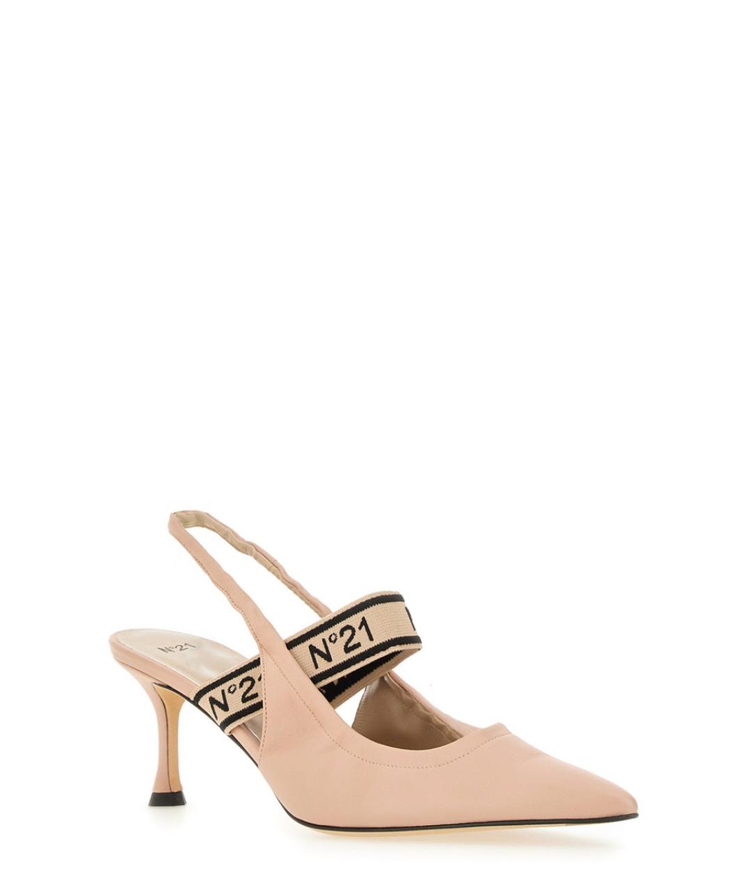 NO. 21 Бежевые кожаные туфли, фото 2