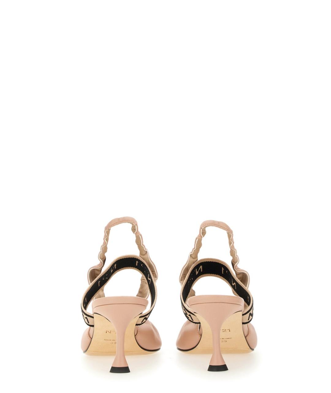 NO. 21 Бежевые кожаные туфли, фото 3