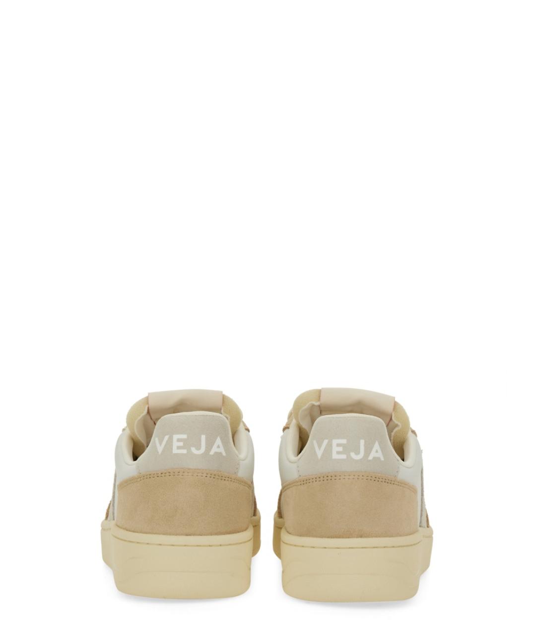 VEJA Бежевые кожаные кроссовки, фото 6