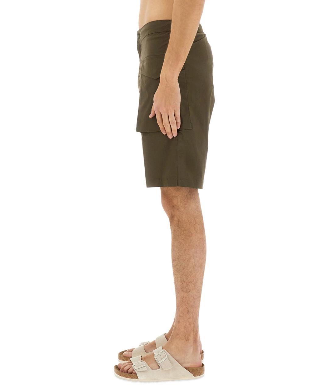ASPESI Хаки хлопковые шорты, фото 4