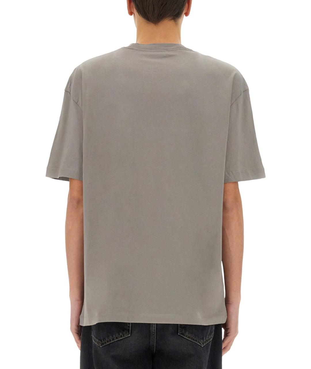 IH NOM UH NIT Серая хлопковая футболка, фото 3