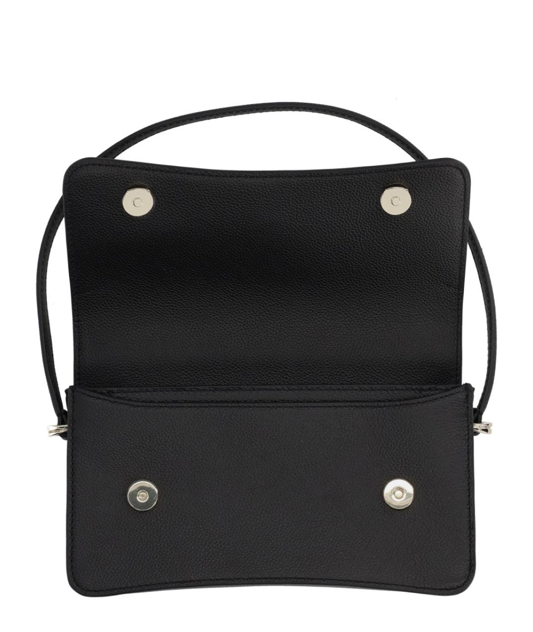 HUGO BOSS Черная кожаная сумка через плечо, фото 4