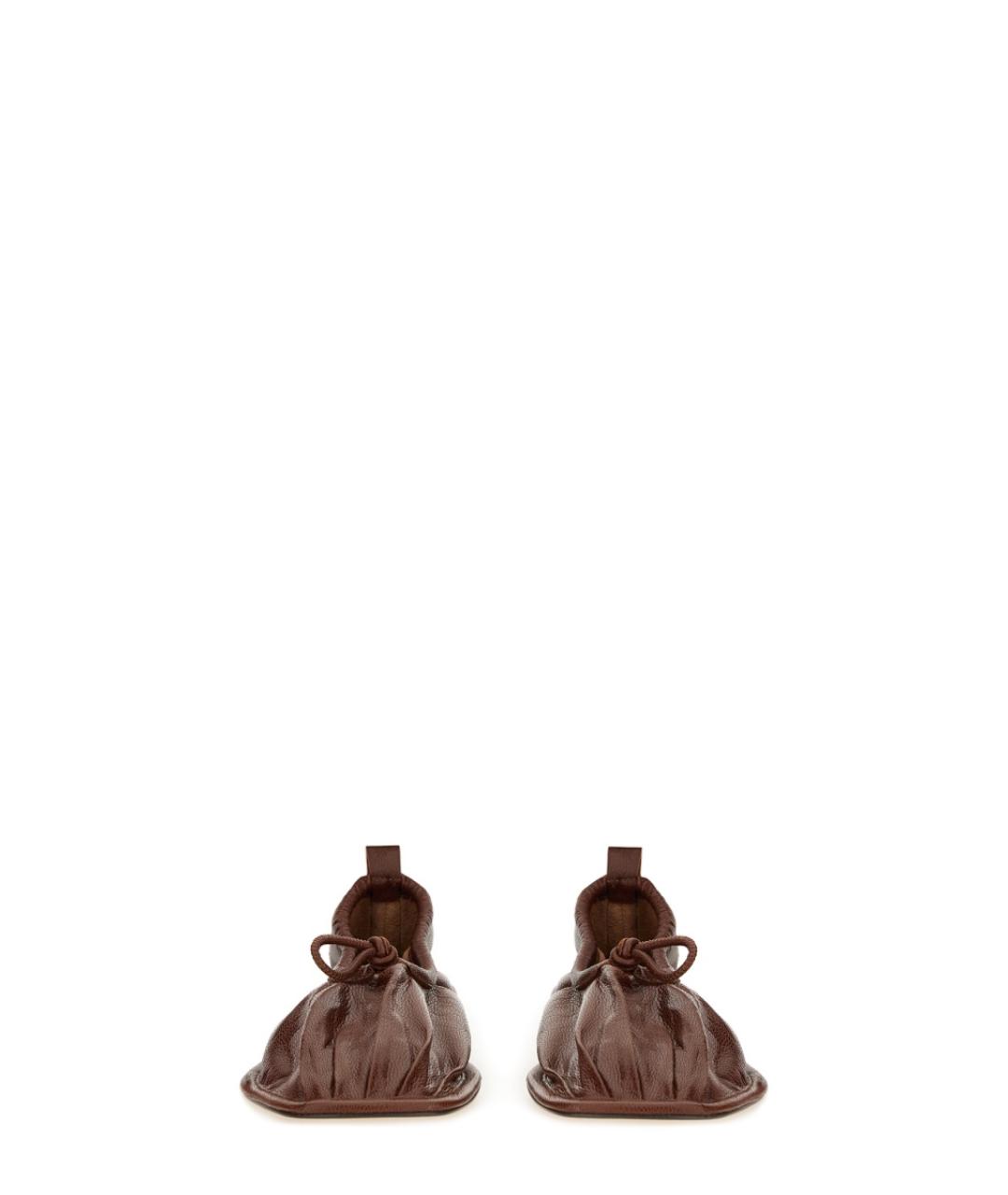 HEREU Коричневые кожаные балетки, фото 4