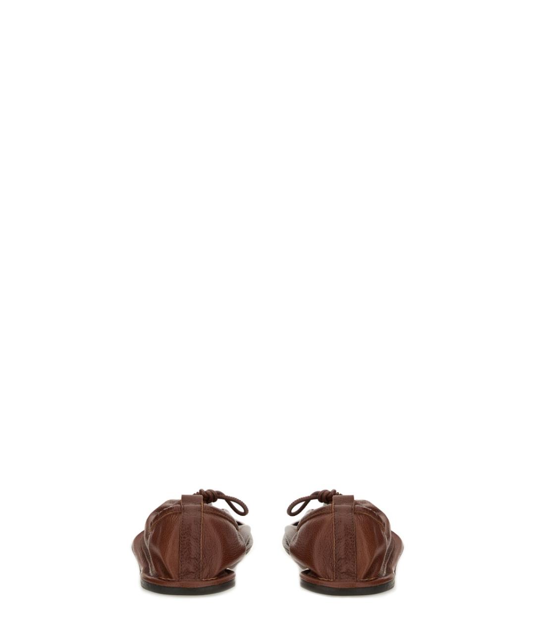 HEREU Коричневые кожаные балетки, фото 3