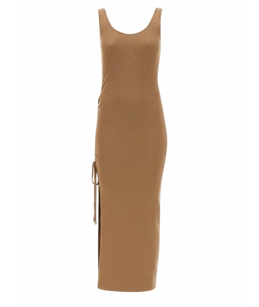 MICHAEL KORS Бежевое шерстяное повседневное платье, фото 1