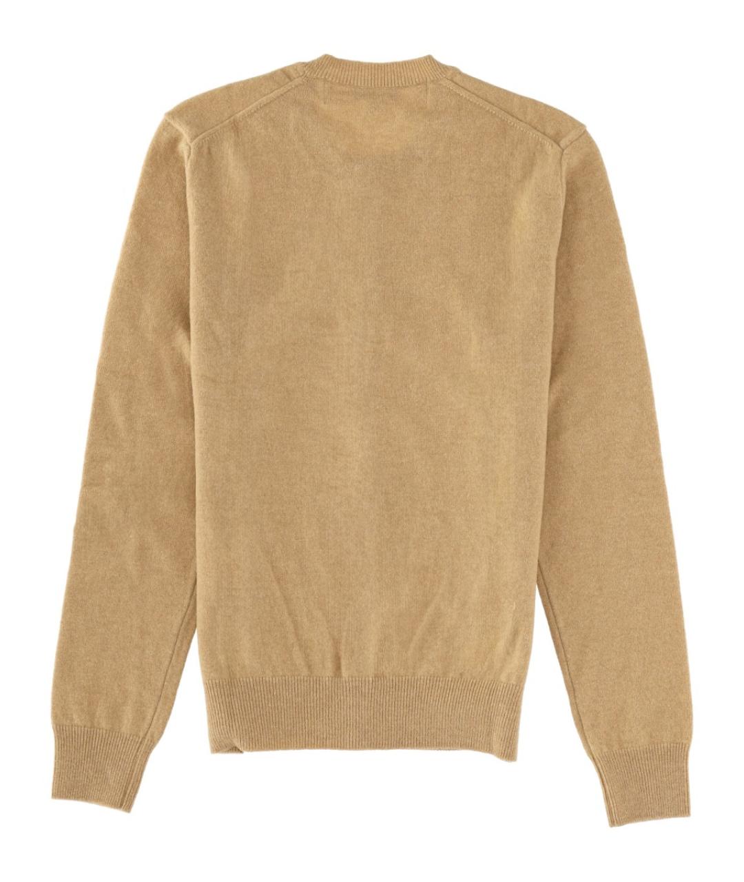 COMME DES GARÇONS PLAY Бежевый шерстяной кардиган, фото 2