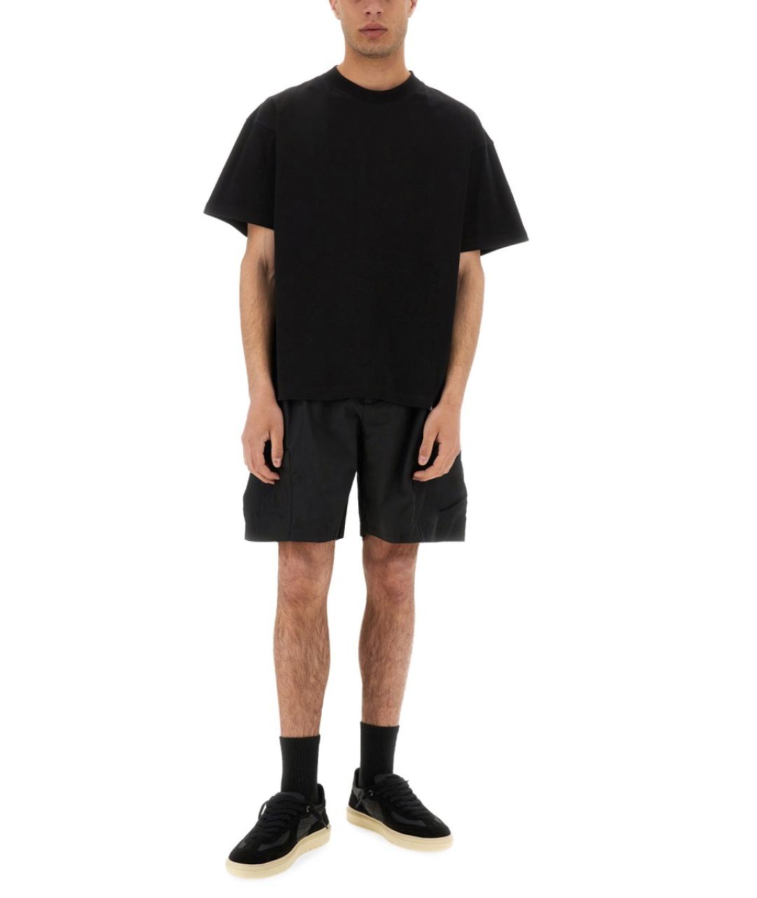 REPRESENT Черные хлопковые шорты, фото 2