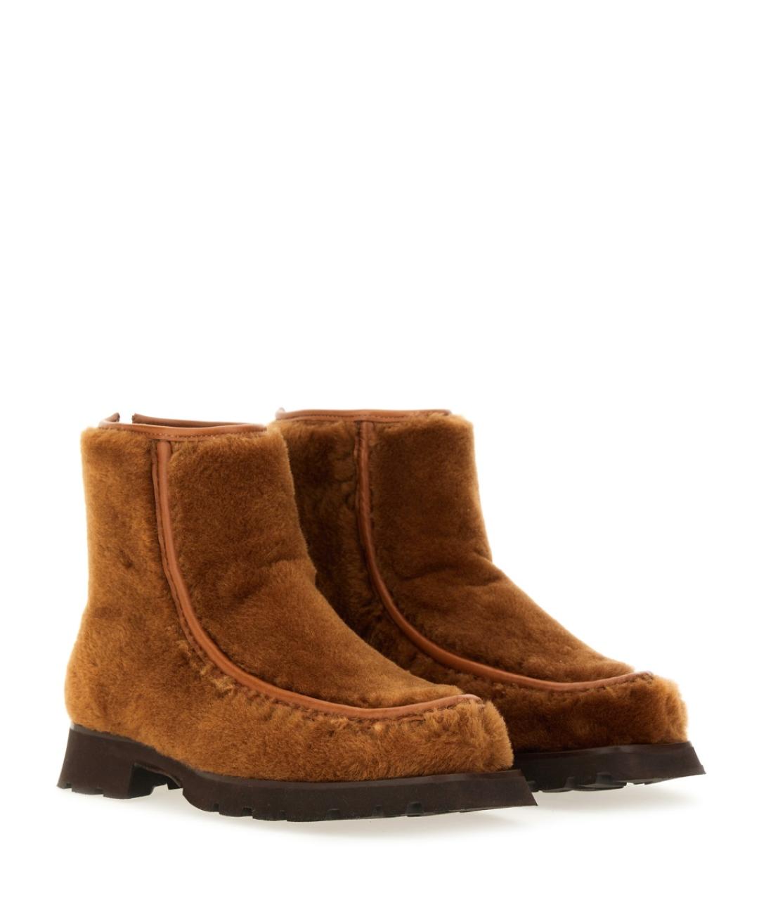 HEREU Коричневые кожаные ботинки, фото 2