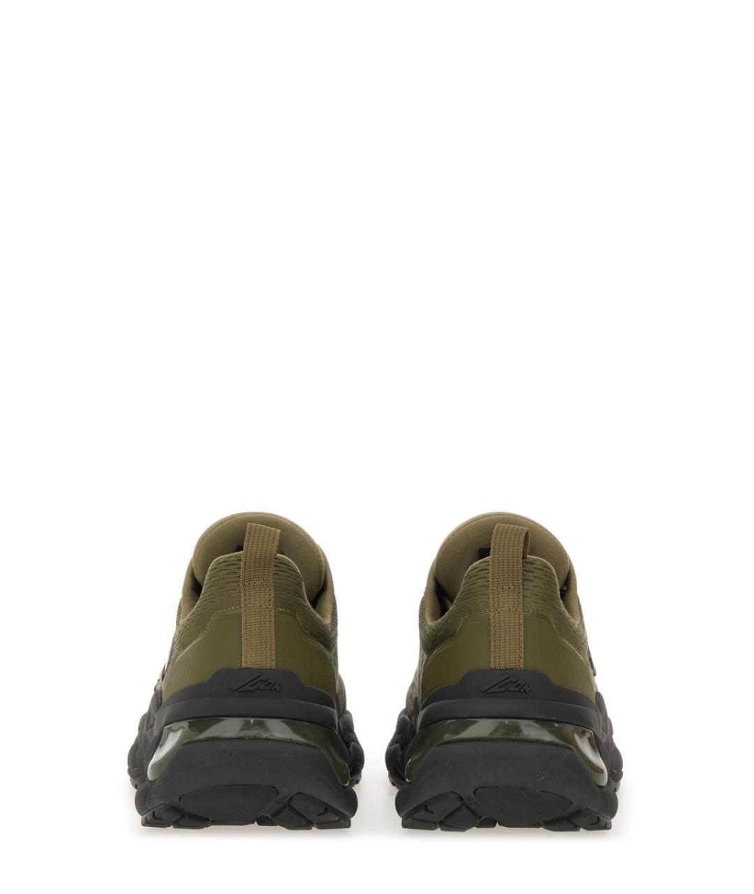 DSQUARED2 Зеленые синтетические низкие кроссовки / кеды, фото 3