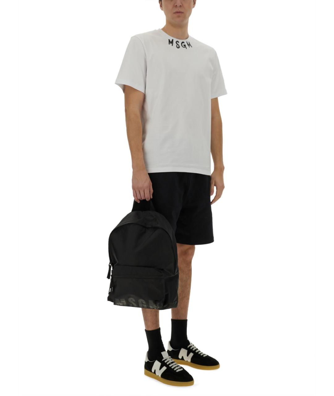 MSGM Черные хлопковые шорты, фото 2