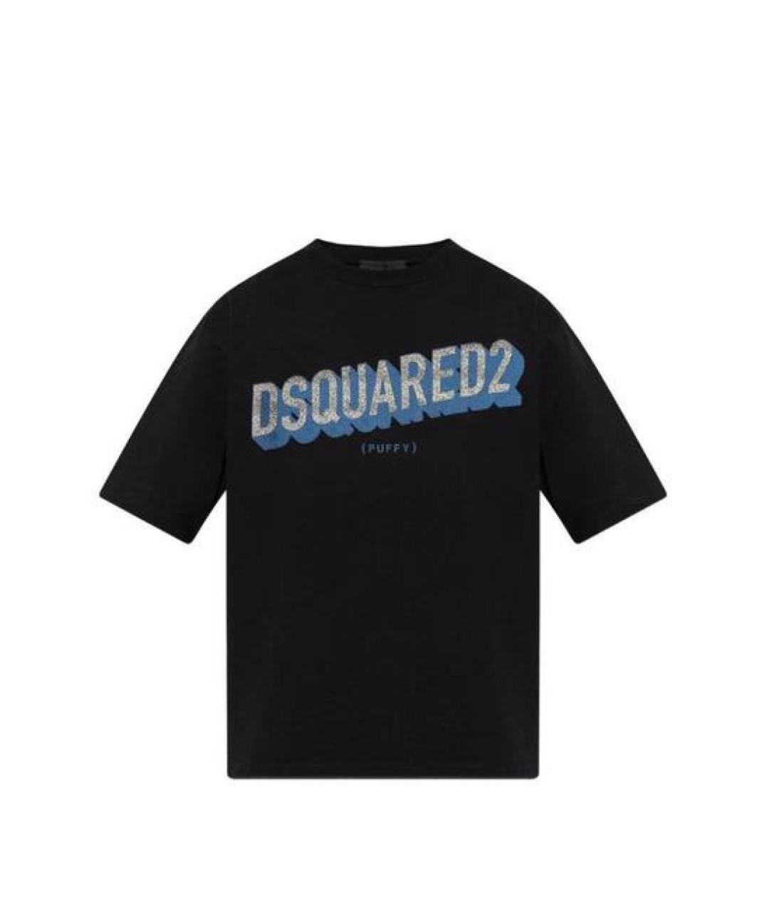 DSQUARED2 Черная хлопковая футболка, фото 1