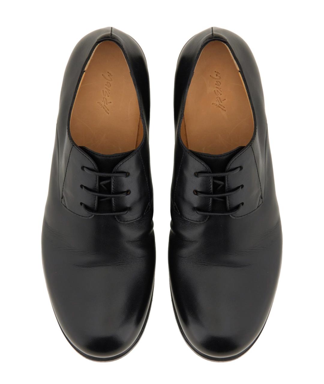 MARSELL Черные кожаные туфли, фото 6
