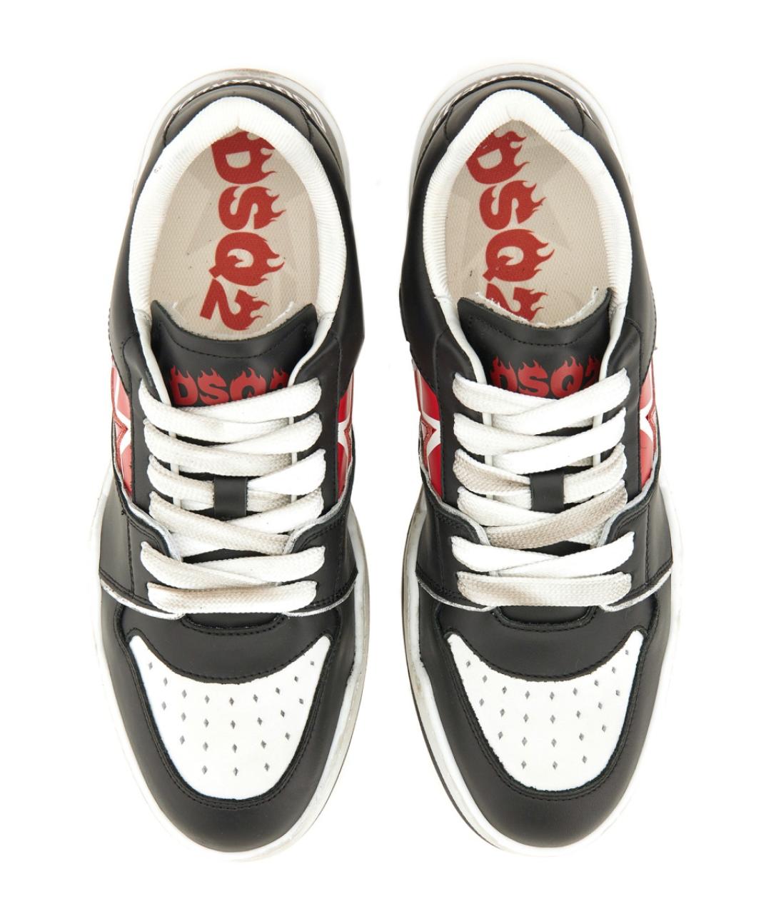 DSQUARED2 Мульти кожаные низкие кроссовки / кеды, фото 6