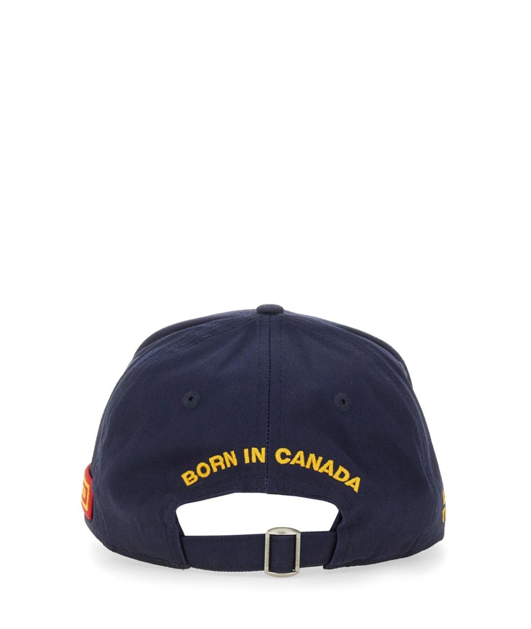 DSQUARED2 Синяя хлопковая кепка/бейсболка, фото 2