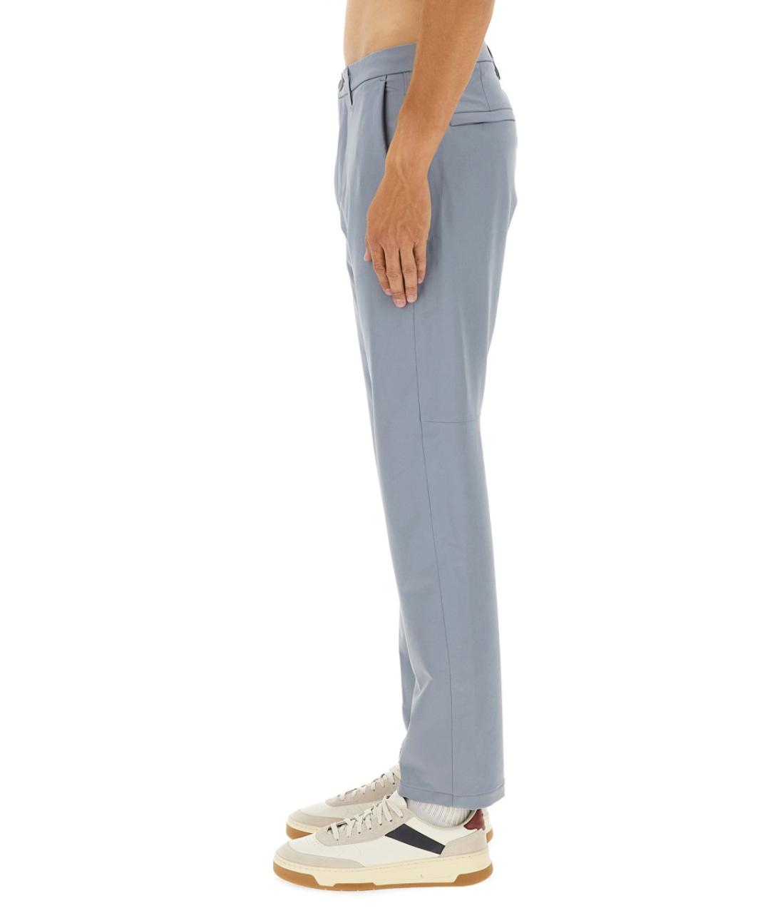 HUGO BOSS Серые хлопковые повседневные брюки, фото 4