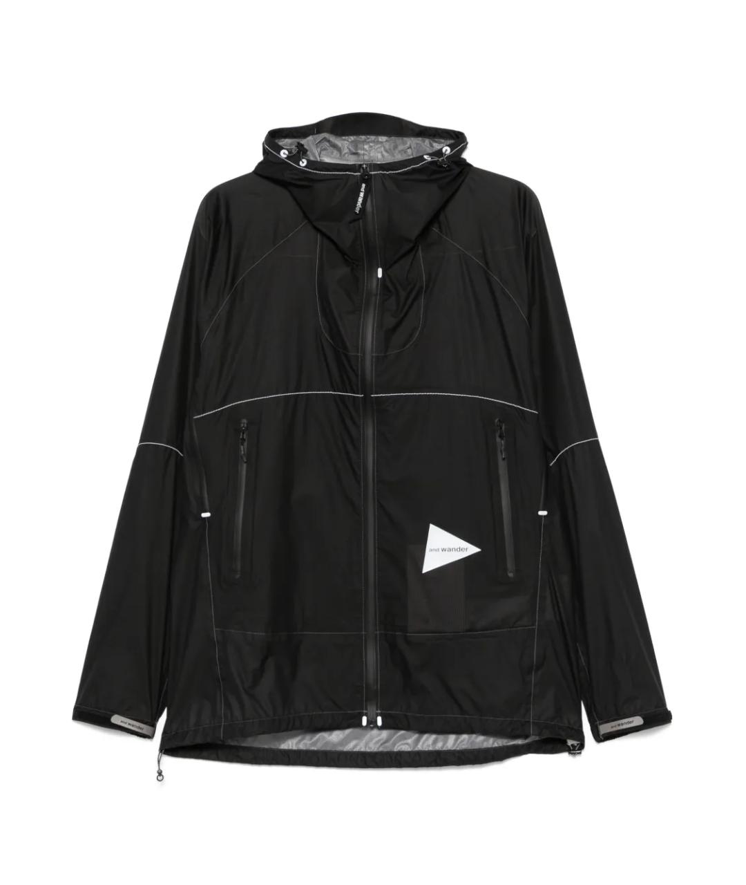 AND WANDER Черная полиамидовая куртка, фото 1