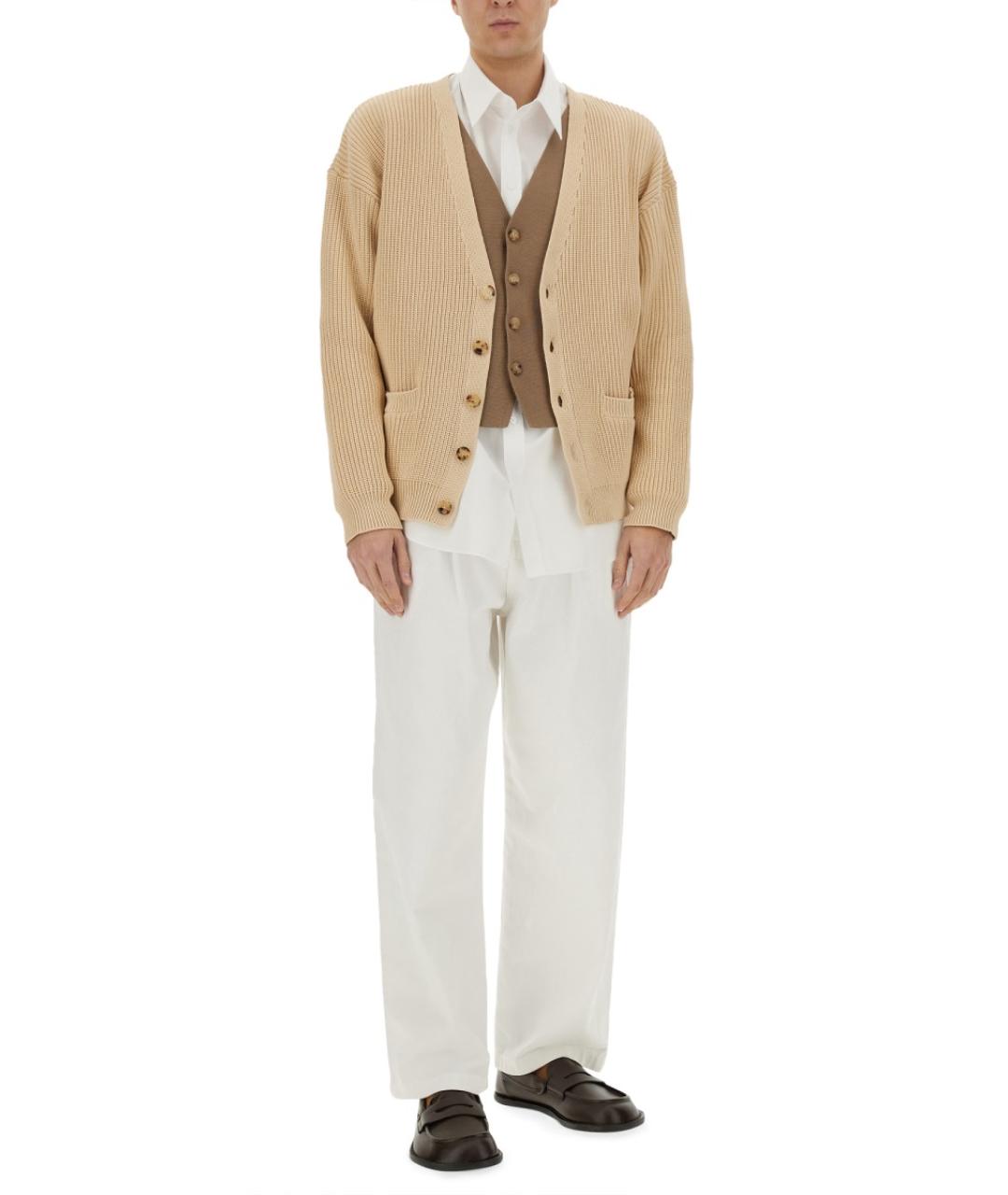 MOSCHINO Бежевый хлопковый кардиган, фото 3