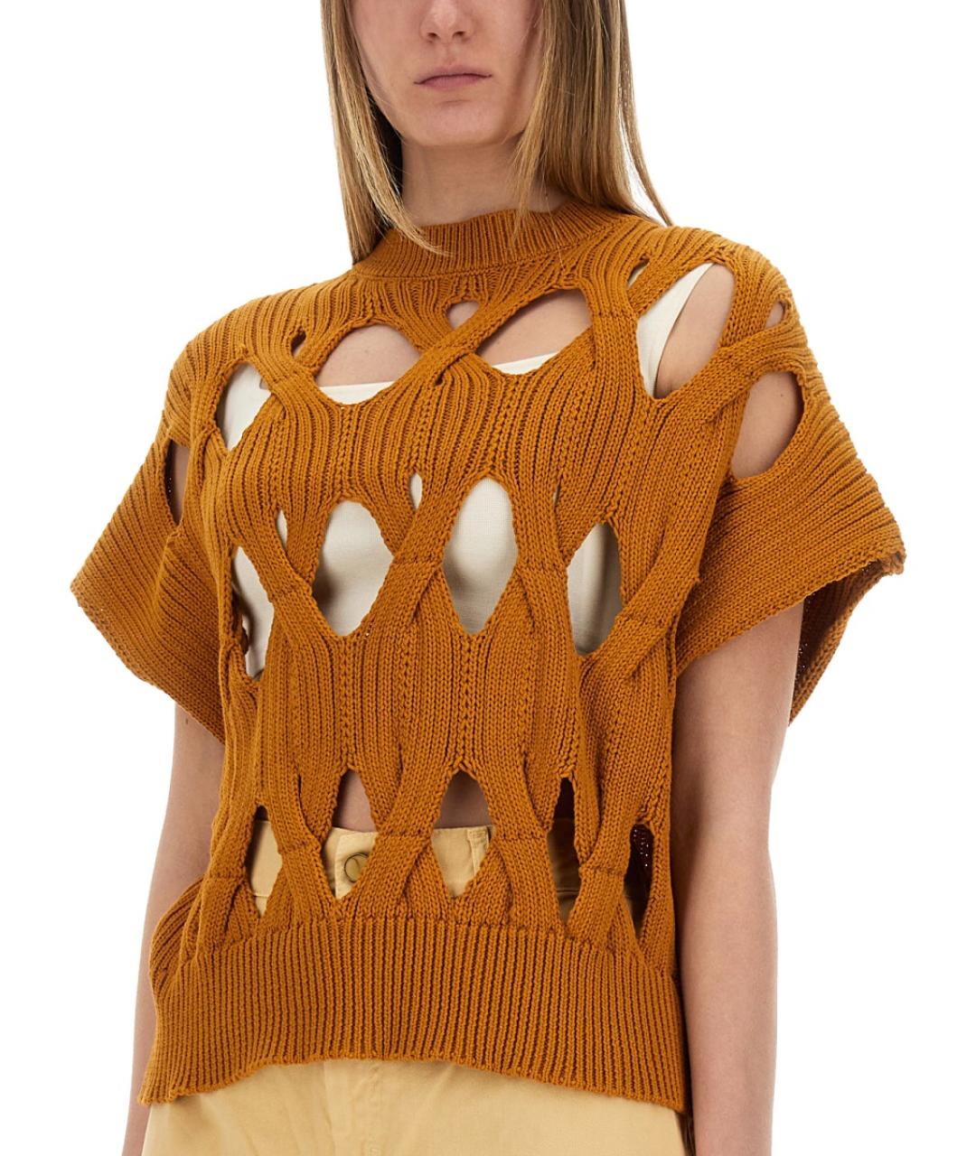 ALYSI Оранжевая хлопковая жилетка, фото 4