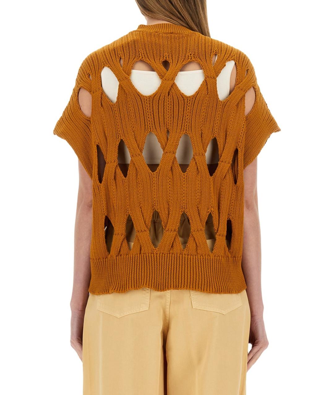 ALYSI Оранжевая хлопковая жилетка, фото 3