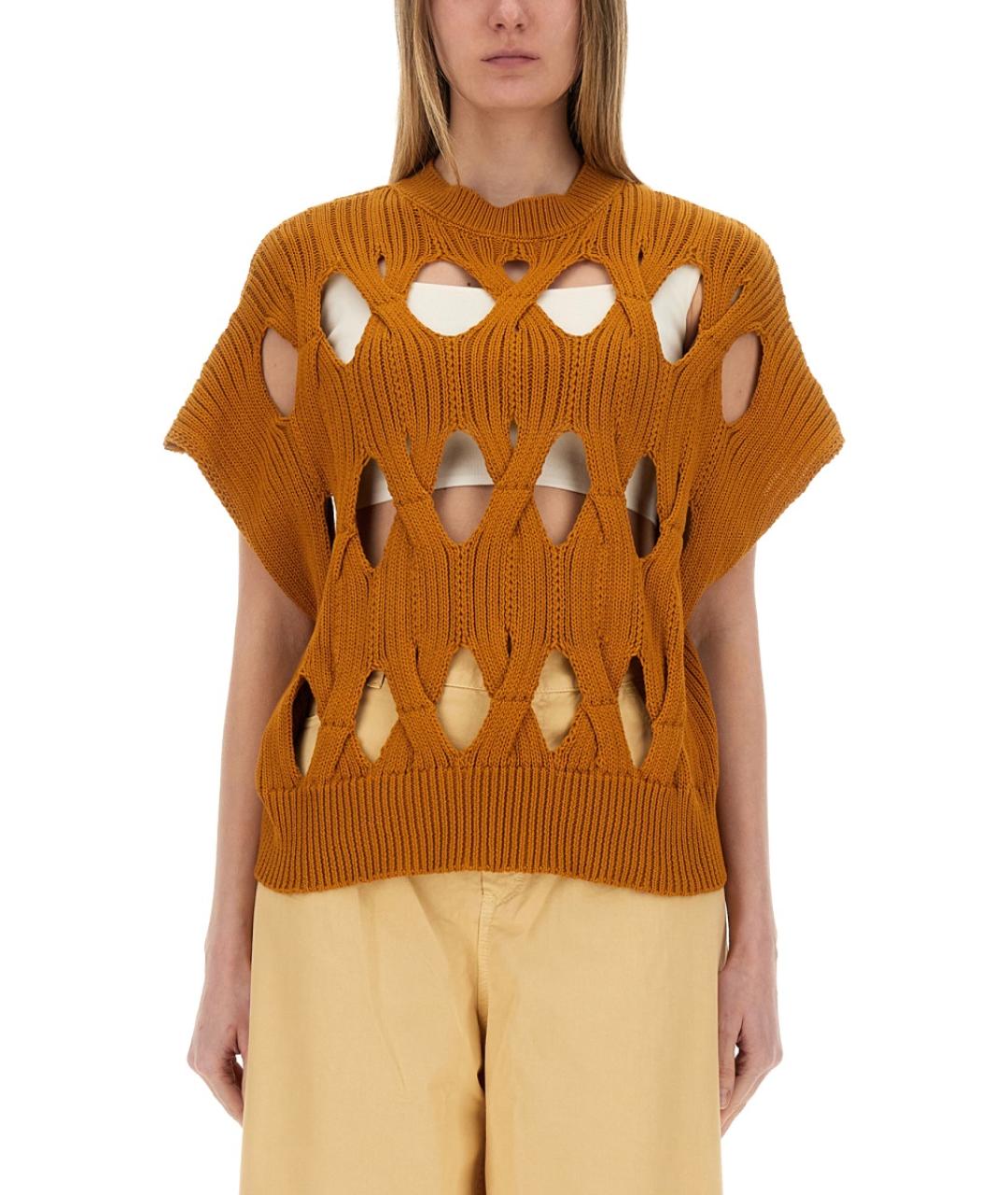 ALYSI Оранжевая хлопковая жилетка, фото 5