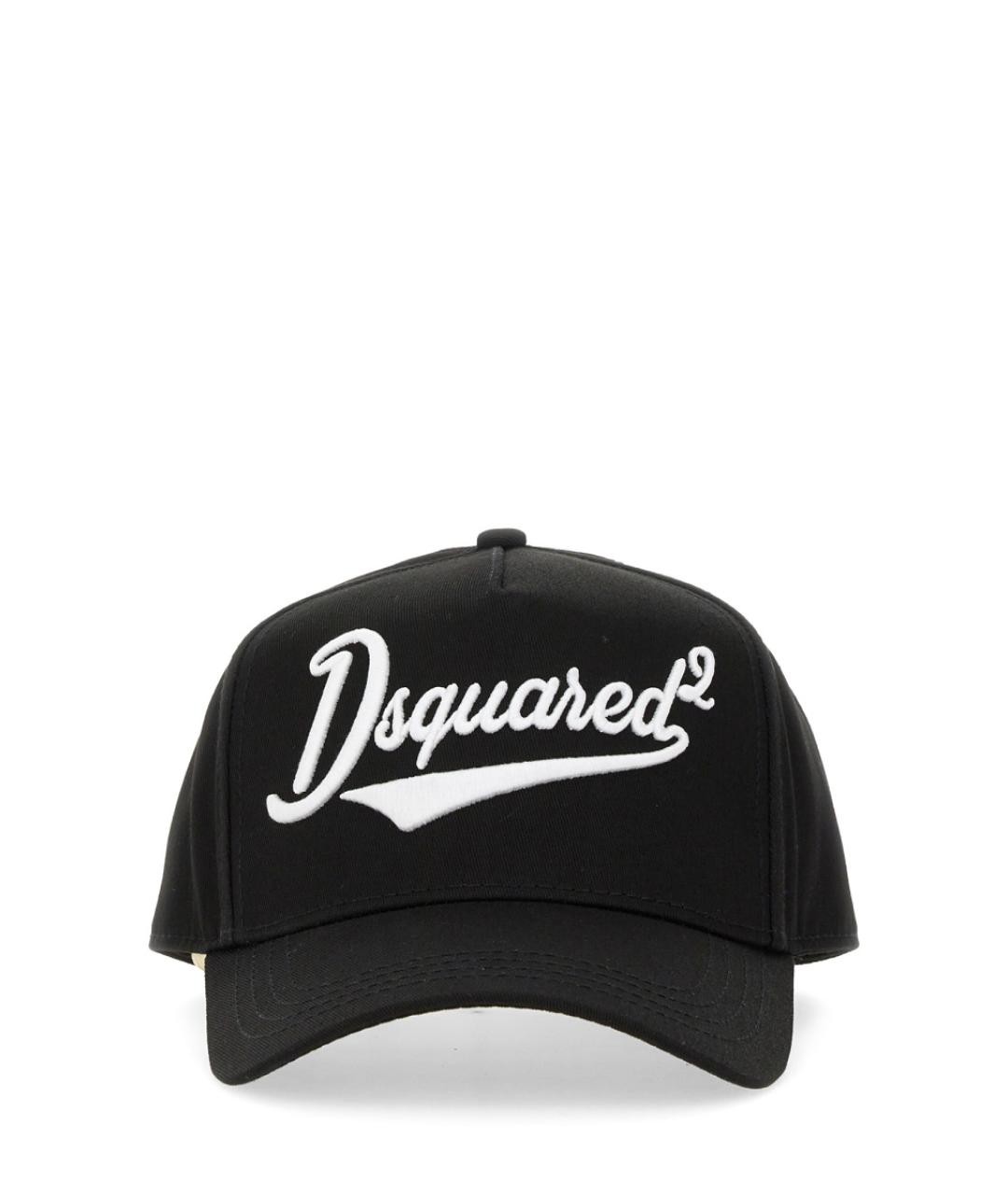 DSQUARED2 Черная хлопковая кепка/бейсболка, фото 1