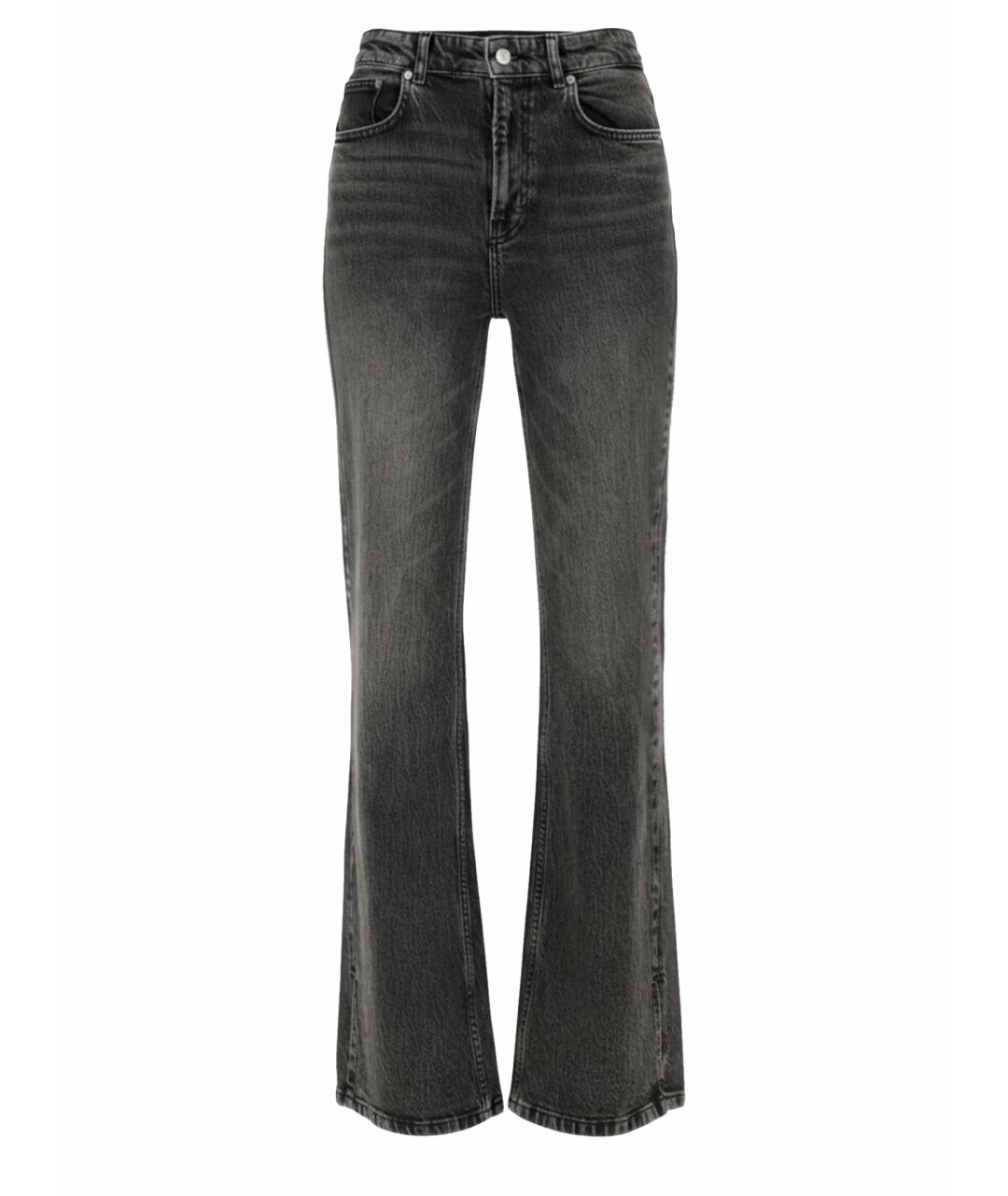 MOSCHINO JEANS Серые хлопковые джинсы клеш, фото 1