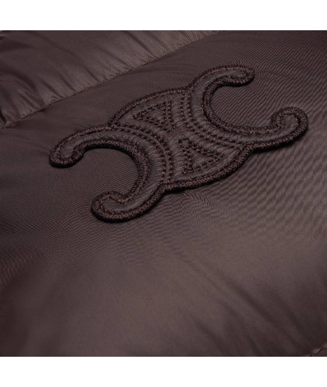 CELINE Коричневый полиамидовый жилет, фото 3