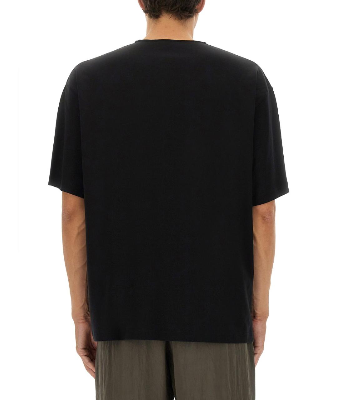 LEMAIRE Черная хлопковая футболка, фото 3