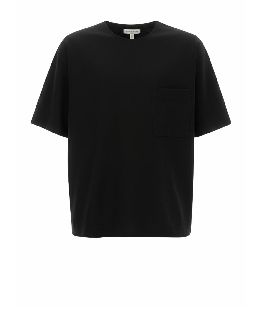 LEMAIRE Черная хлопковая футболка, фото 1