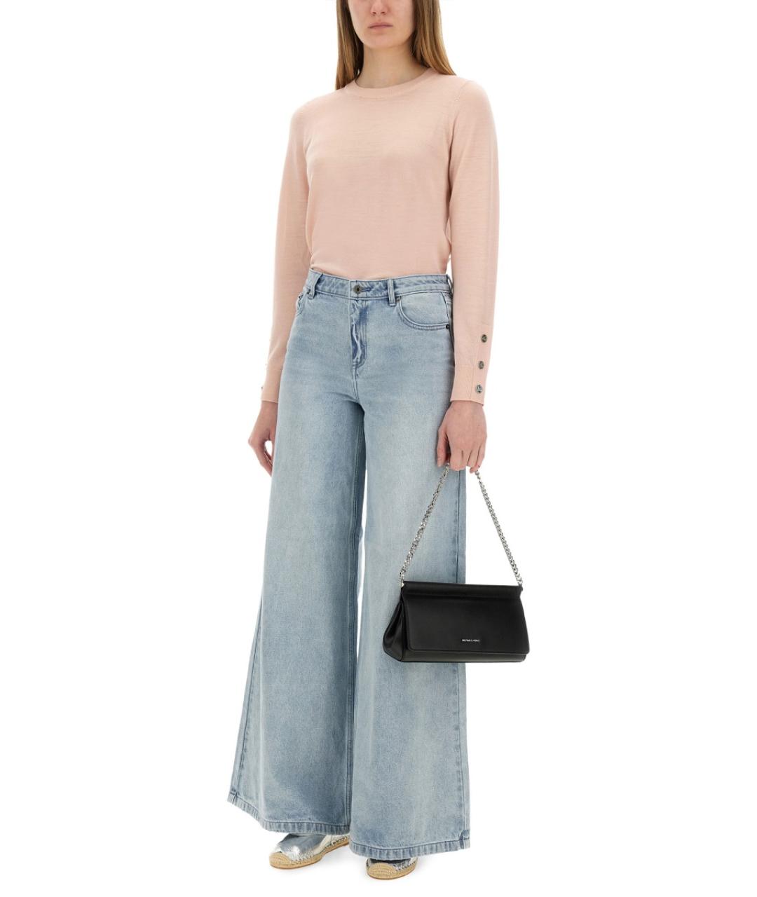 MICHAEL KORS Розовый шерстяной джемпер / свитер, фото 2