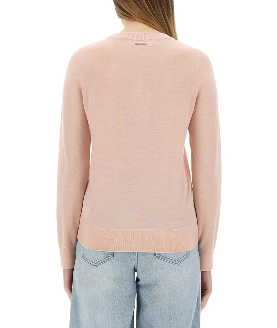 MICHAEL KORS Розовый шерстяной джемпер / свитер, фото 3