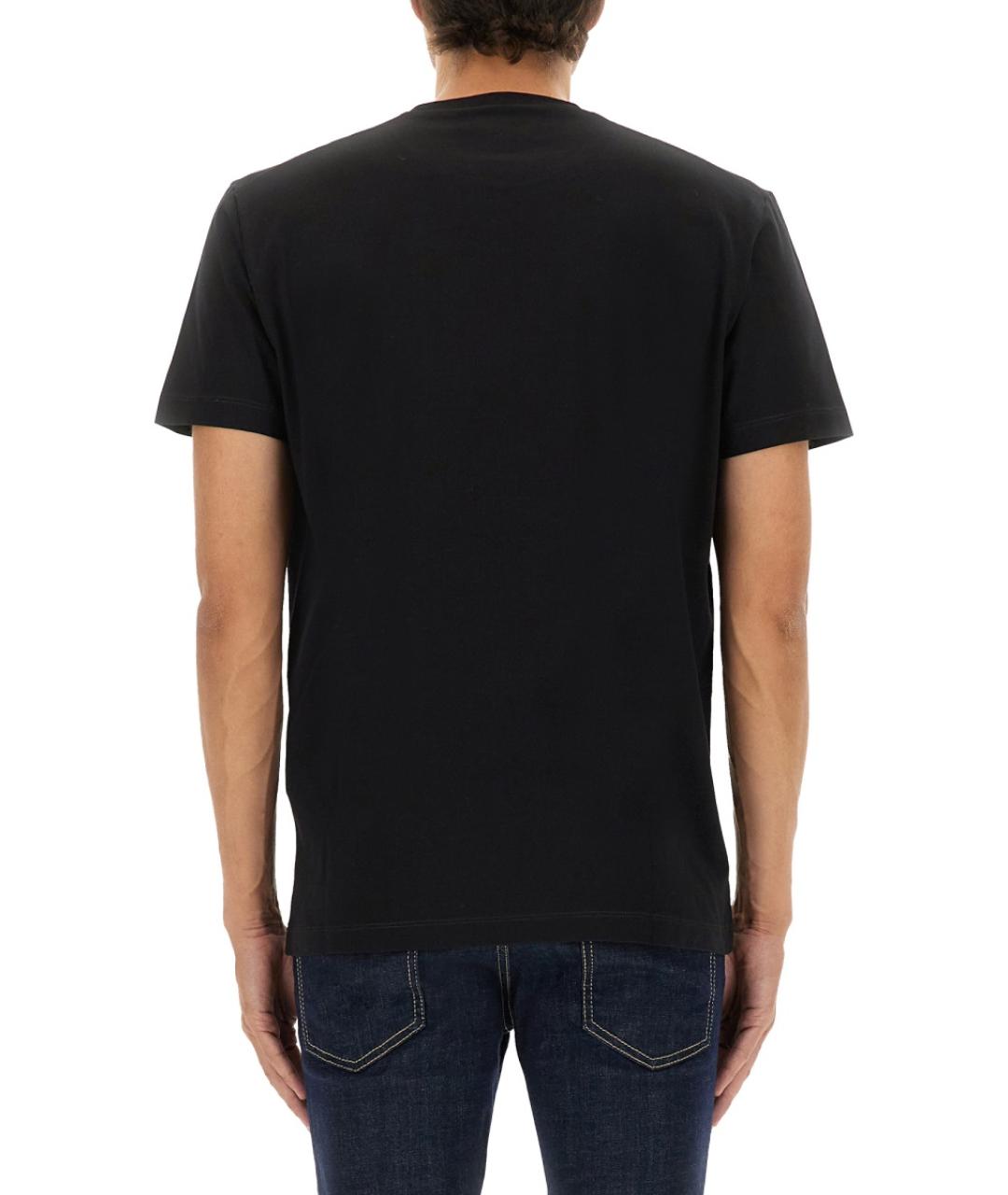 DSQUARED2 Черная хлопковая футболка, фото 3