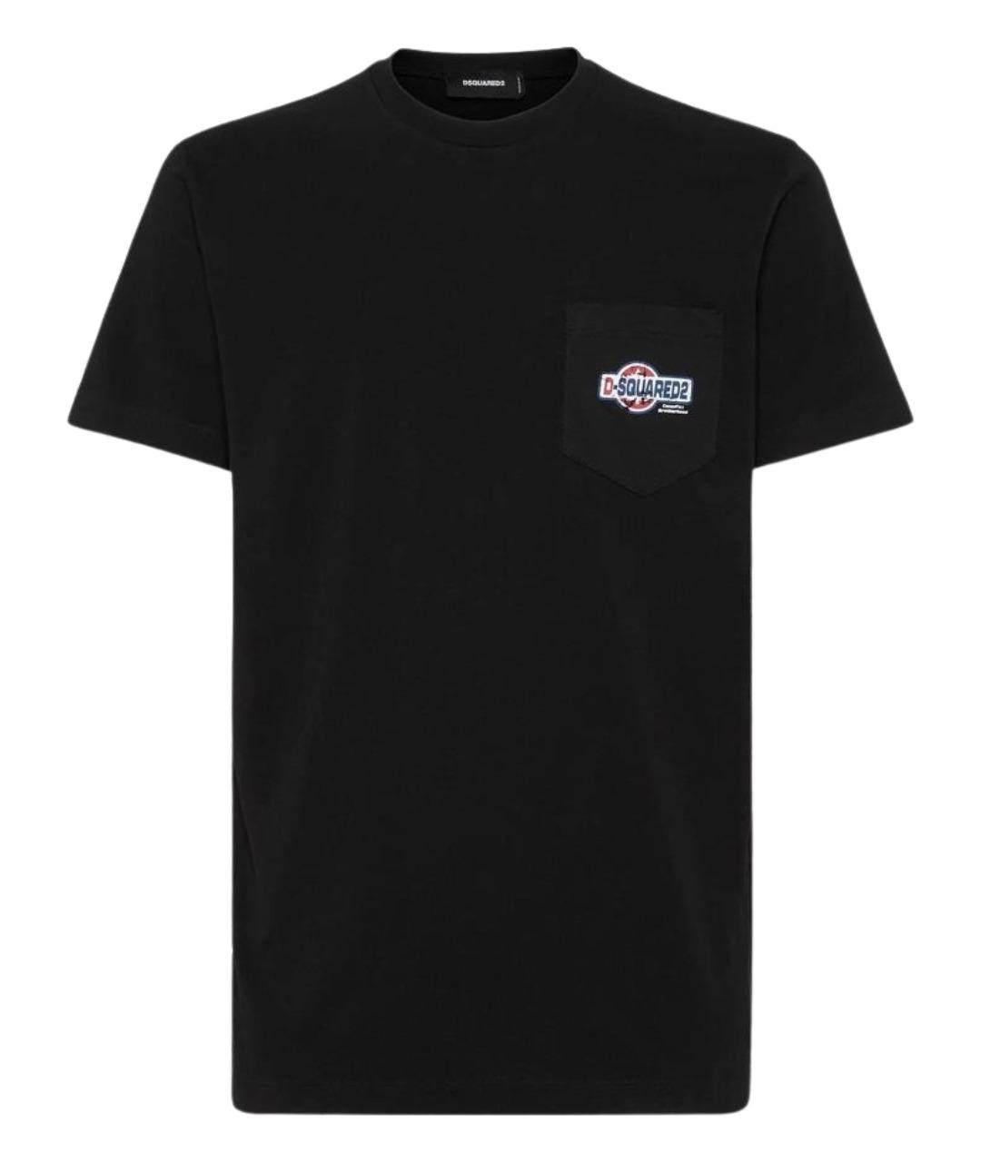 DSQUARED2 Черная хлопковая футболка, фото 1