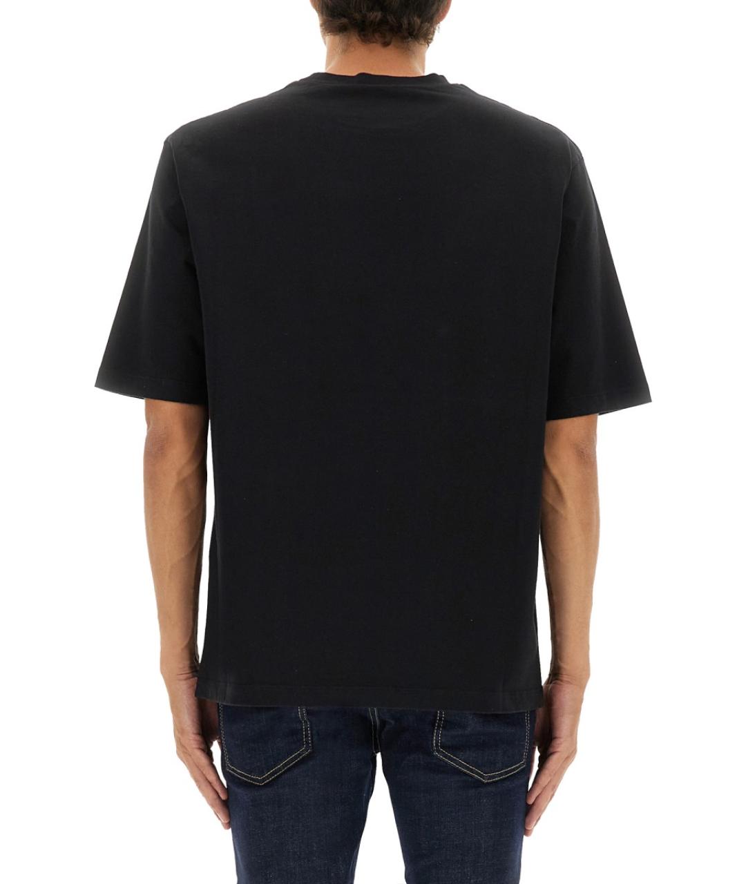 DSQUARED2 Черная хлопковая футболка, фото 3