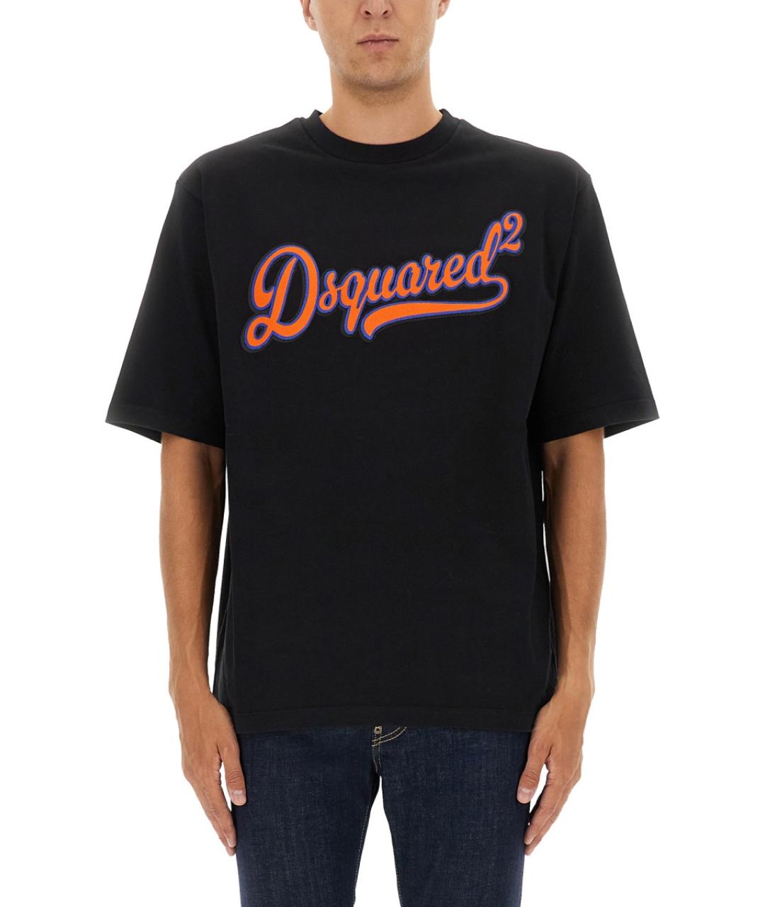 DSQUARED2 Черная хлопковая футболка, фото 5