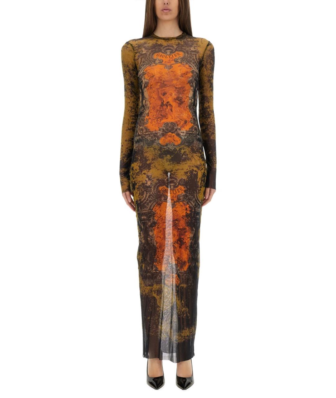 JEAN PAUL GAULTIER Мульти полиамидовое повседневное платье, фото 5