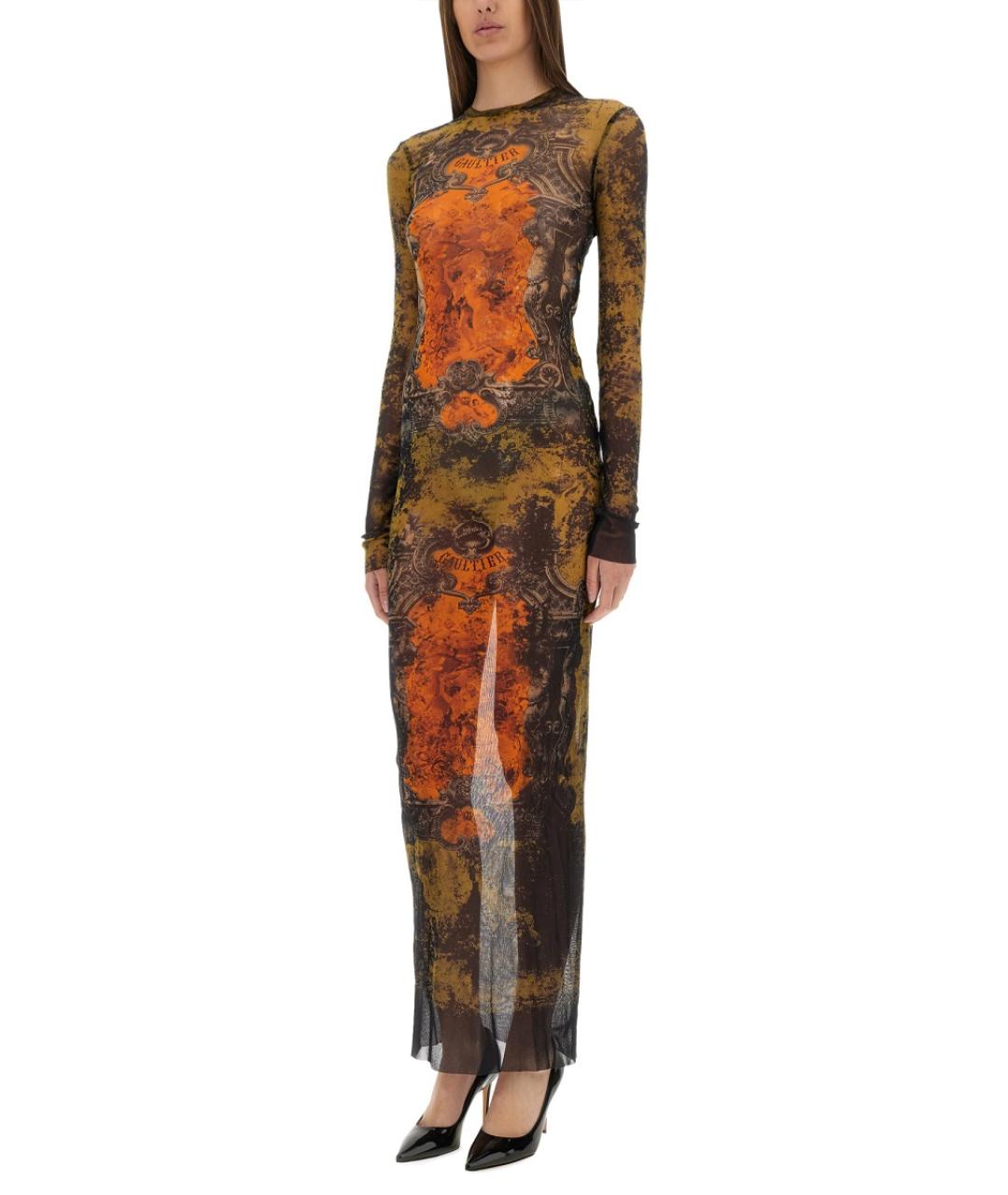 JEAN PAUL GAULTIER Мульти полиамидовое повседневное платье, фото 4