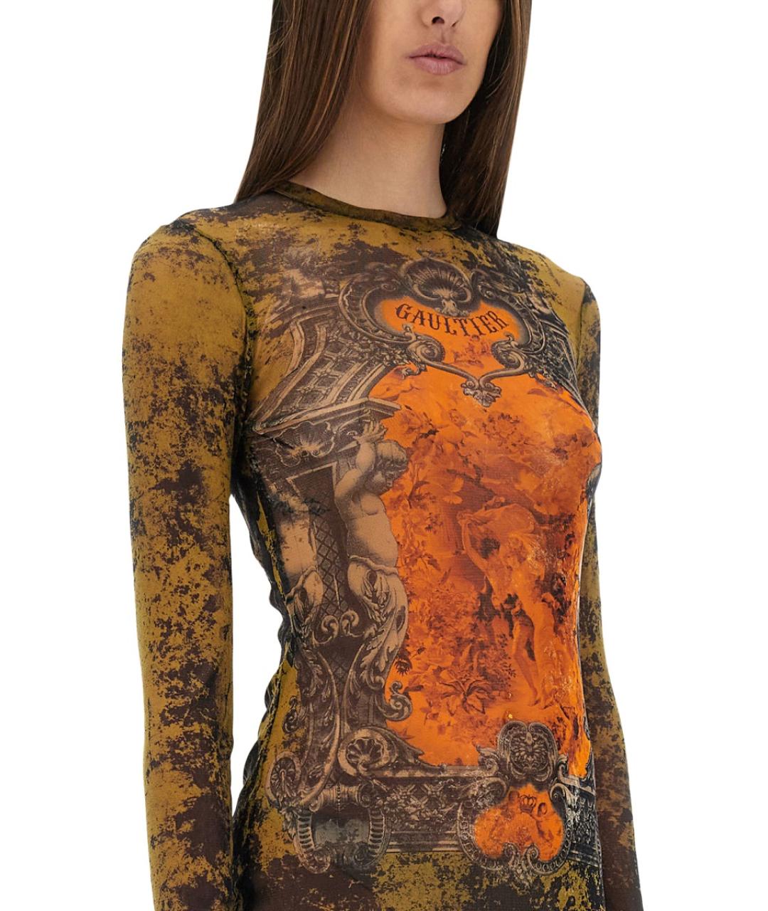 JEAN PAUL GAULTIER Мульти полиамидовое повседневное платье, фото 2