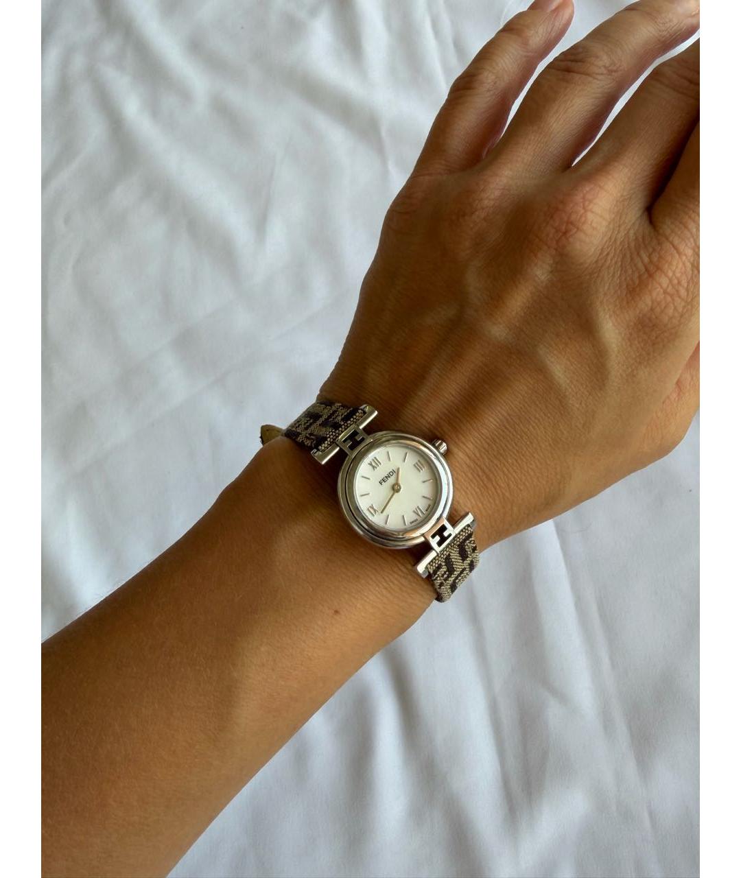 FENDI Серебряные часы, фото 6