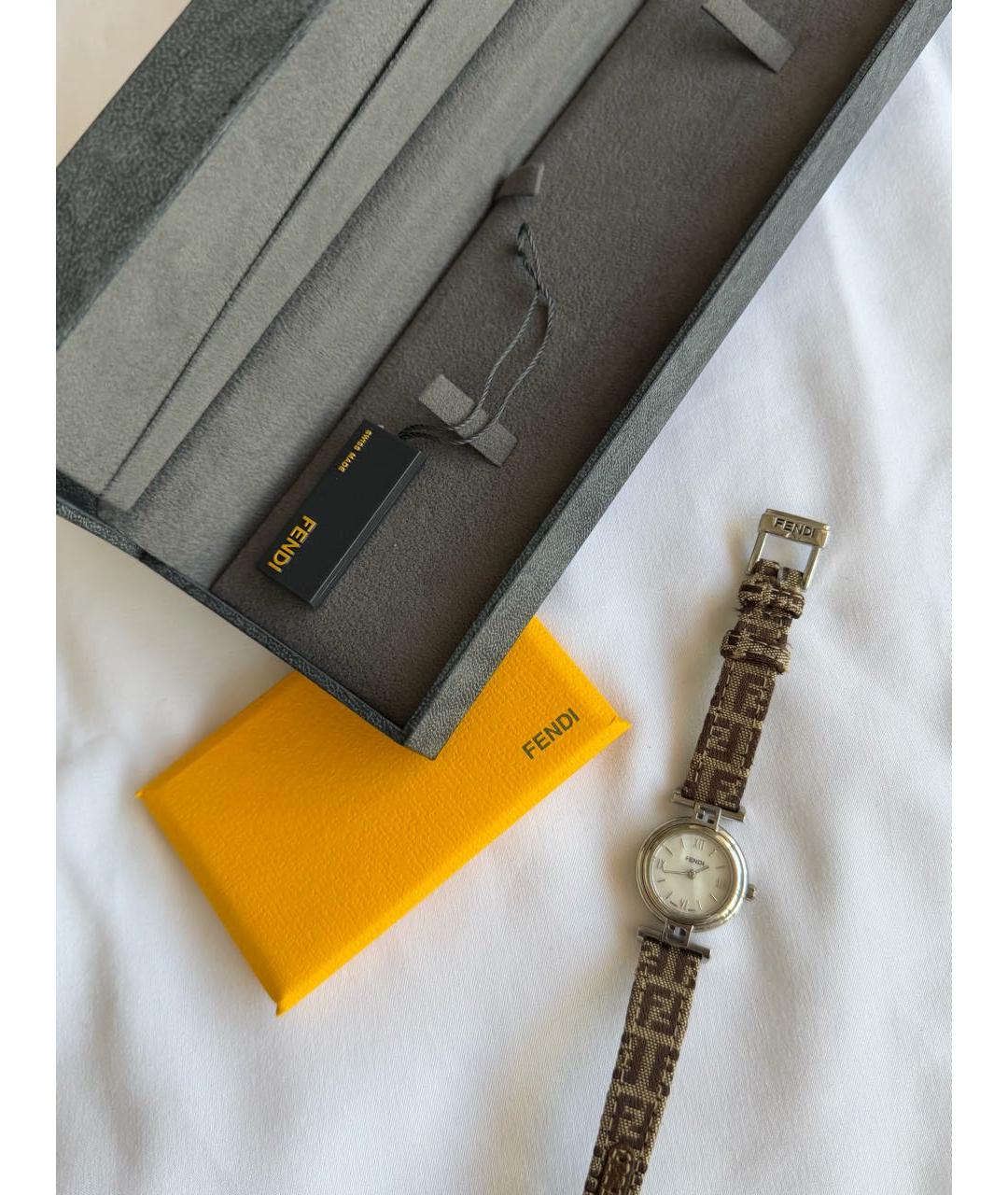 FENDI Серебряные часы, фото 7