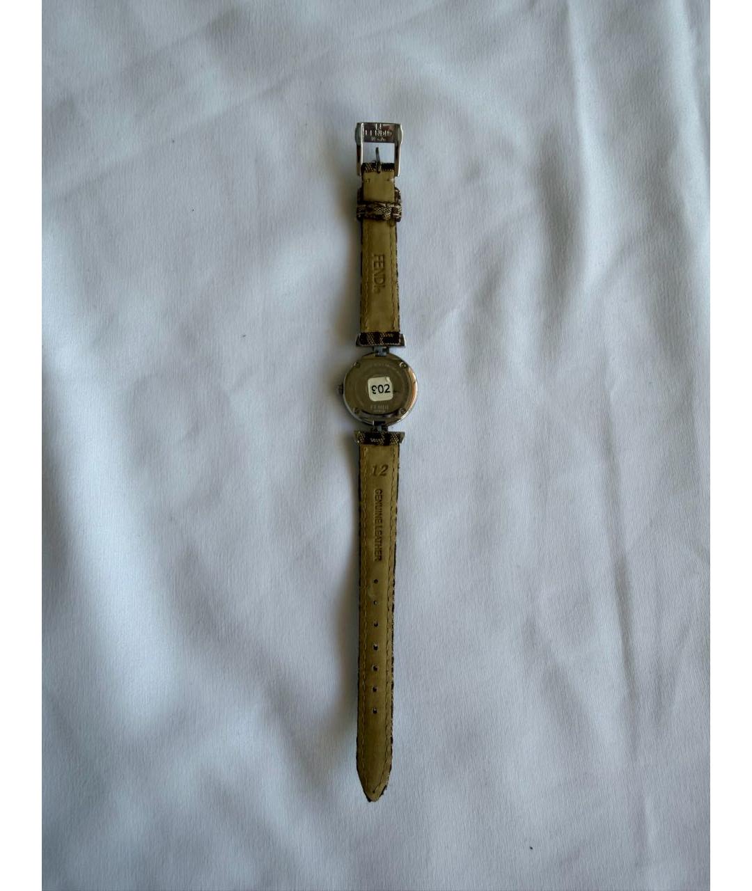 FENDI Серебряные часы, фото 4