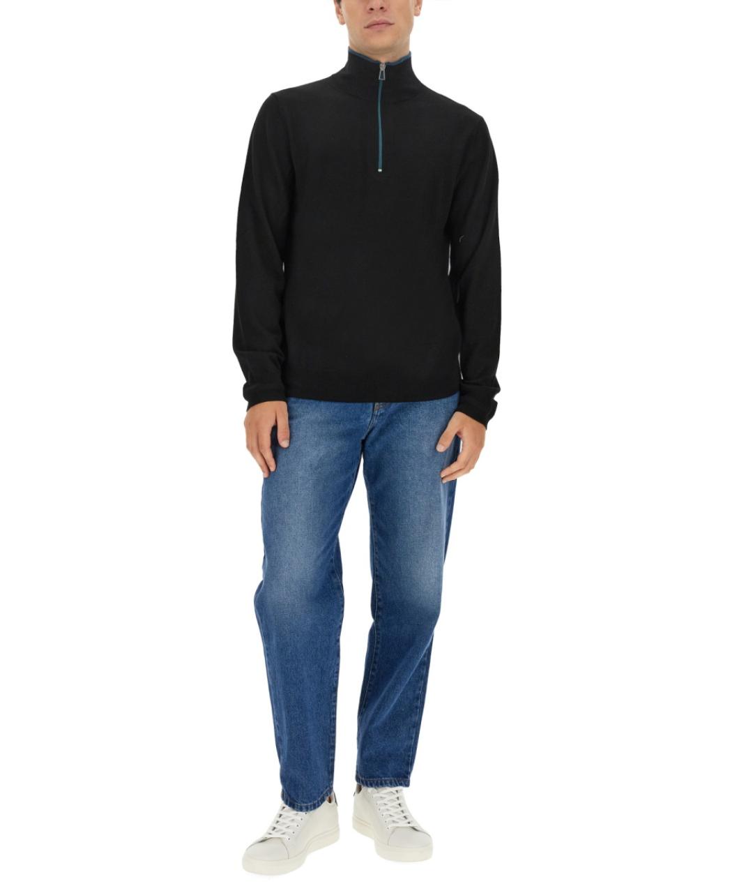 PS BY PAUL SMITH Черный шерстяной джемпер / свитер, фото 2