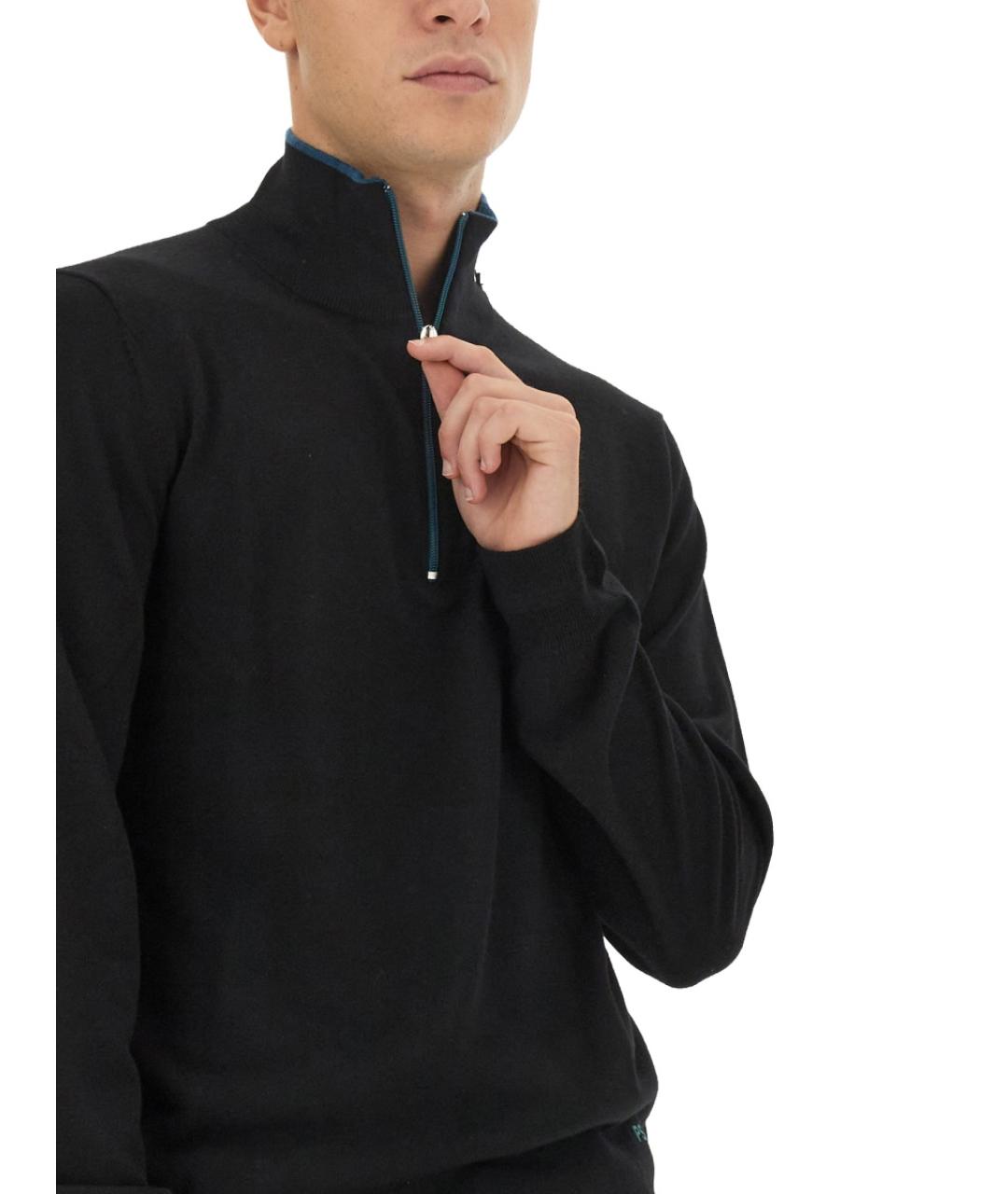 PS BY PAUL SMITH Черный шерстяной джемпер / свитер, фото 4