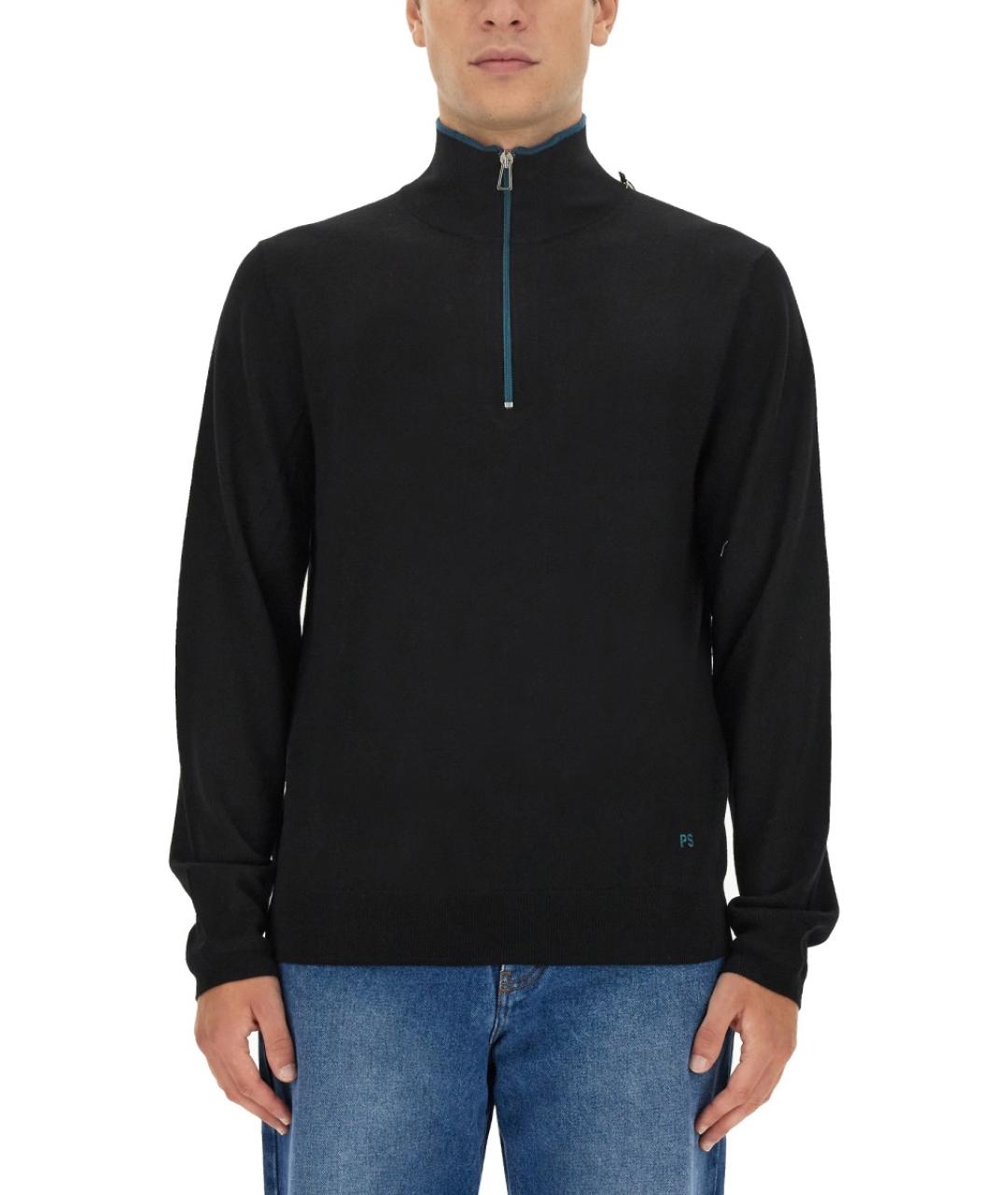 PS BY PAUL SMITH Черный шерстяной джемпер / свитер, фото 5