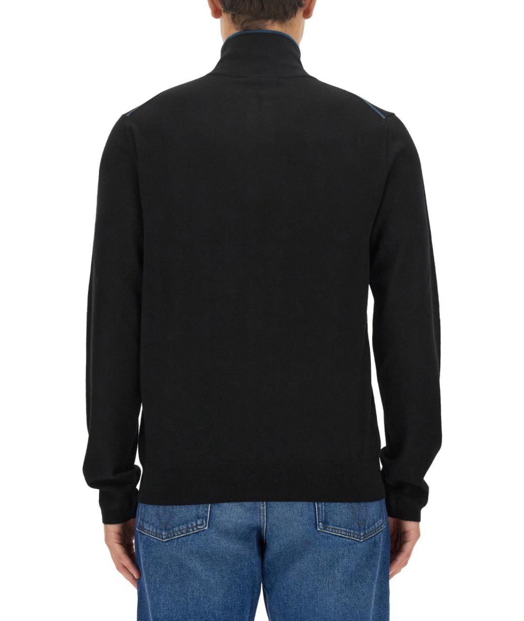 PS BY PAUL SMITH Черный шерстяной джемпер / свитер, фото 3