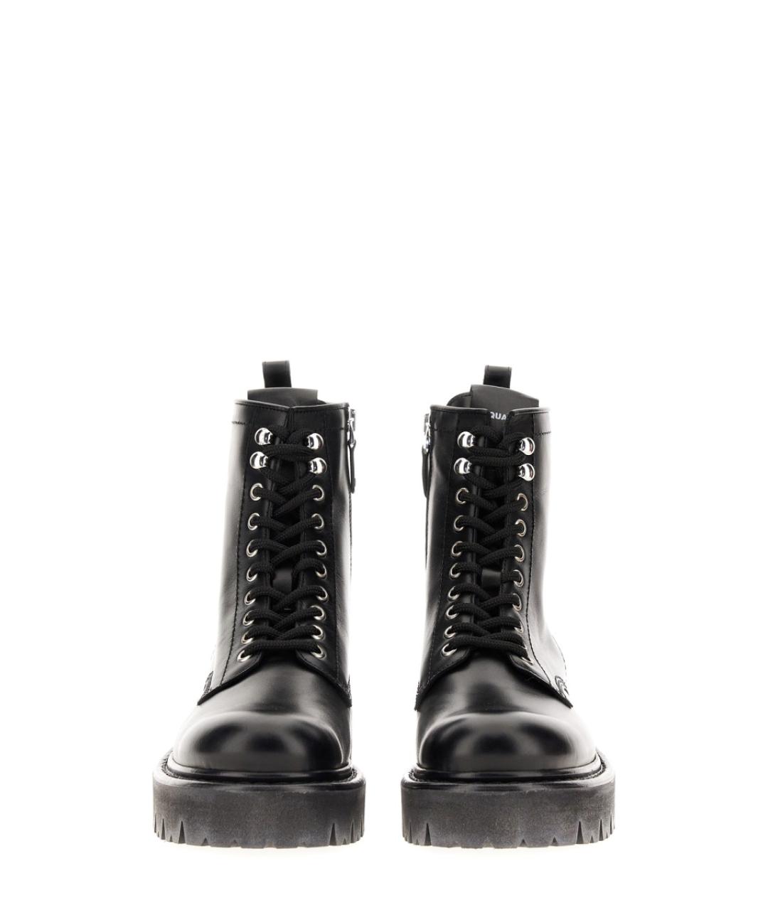 DSQUARED2 Черные кожаные ботинки, фото 3