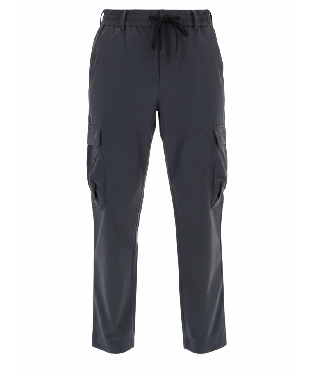 VERSACE JEANS COUTURE Серые полиэстеровые повседневные брюки, фото 1