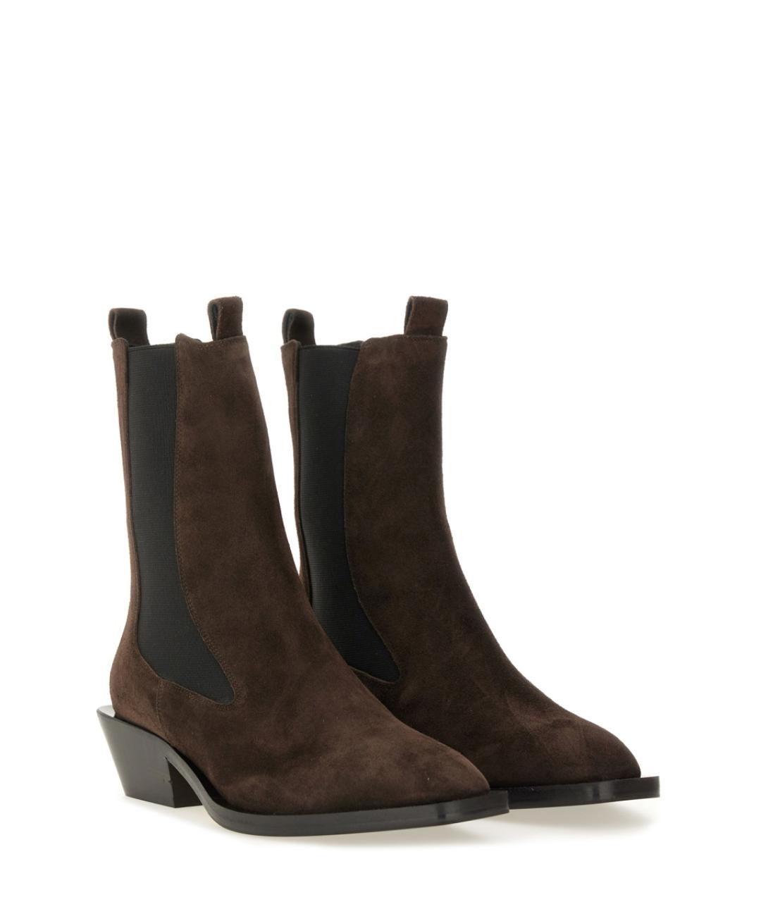 AEYDE Коричневые замшевые ботинки, фото 2