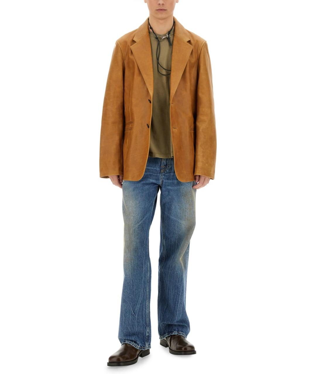 OUR LEGACY Зеленая хлопковая футболка, фото 2